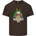 Christmas the Little Drummer Boy Funny Mens Cotton T-Shirt Tee Top Dark Chocolate
