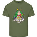Christmas the Little Drummer Boy Funny Mens Cotton T-Shirt Tee Top Military Green