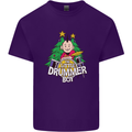 Christmas the Little Drummer Boy Funny Mens Cotton T-Shirt Tee Top Purple