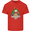 Christmas the Little Drummer Boy Funny Mens Cotton T-Shirt Tee Top Red