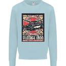 Classic Hotrod Vintage Iron Hot Rod Dragster Kids Sweatshirt Jumper Light Blue