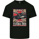 Classic Hotrod Vintage Iron Hot Rod Dragster Mens Cotton T-Shirt Tee Top Black