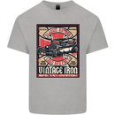 Classic Hotrod Vintage Iron Hot Rod Dragster Mens Cotton T-Shirt Tee Top Sports Grey