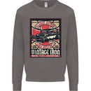Classic Hotrod Vintage Iron Hot Rod Dragster Mens Sweatshirt Jumper Charcoal