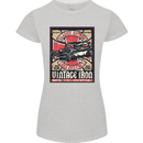 Classic Hotrod Vintage Iron Hot Rod Dragster Womens Petite Cut T-Shirt Sports Grey