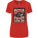 Classic Hotrod Vintage Iron Hot Rod Dragster Womens Wider Cut T-Shirt Red