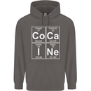 Cocaine Periodic Table Funny Drug Culture Mens 80% Cotton Hoodie Charcoal