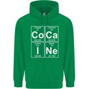Cocaine Periodic Table Funny Drug Culture Mens 80% Cotton Hoodie Irish Green