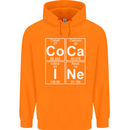 Cocaine Periodic Table Funny Drug Culture Mens 80% Cotton Hoodie Orange