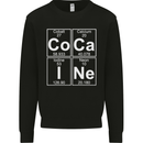 Cocaine Periodic Table Funny Drug Culture Mens Sweatshirt Jumper Black