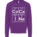 Cocaine Periodic Table Funny Drug Culture Mens Sweatshirt Jumper Purple