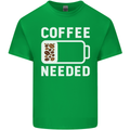 Coffee Needed Funny Addict Mens Cotton T-Shirt Tee Top Irish Green