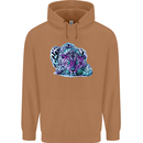 Cololurful Leopard Wild Cat Panther Mens 80% Cotton Hoodie Caramel Latte