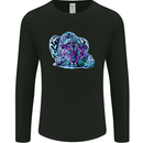 Cololurful Leopard Wild Cat Panther Mens Long Sleeve T-Shirt Black