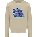 Cololurful Leopard Wild Cat Panther Mens Sweatshirt Jumper Sand
