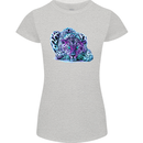 Cololurful Leopard Wild Cat Panther Womens Petite Cut T-Shirt Sports Grey