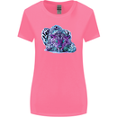 Cololurful Leopard Wild Cat Panther Womens Wider Cut T-Shirt Azalea