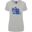 Cololurful Leopard Wild Cat Panther Womens Wider Cut T-Shirt Sports Grey