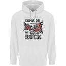 Come on Dude Let's Rock Trainers Childrens Kids Hoodie White