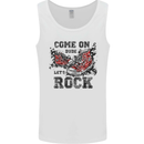 Come on Dude Let's Rock Trainers Mens Vest Tank Top White