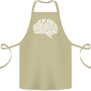 Common Sense Brain Funny Sarcasm Slogan Cotton Apron 100% Organic Khaki