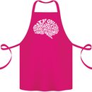 Common Sense Brain Funny Sarcasm Slogan Cotton Apron 100% Organic Pink