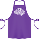 Common Sense Brain Funny Sarcasm Slogan Cotton Apron 100% Organic Purple