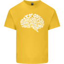 Common Sense Brain Funny Sarcasm Slogan Kids T-Shirt Childrens Yellow