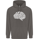 Common Sense Brain Funny Sarcasm Slogan Mens 80% Cotton Hoodie Charcoal