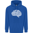 Common Sense Brain Funny Sarcasm Slogan Mens 80% Cotton Hoodie Royal Blue
