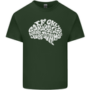 Common Sense Brain Funny Sarcasm Slogan Mens Cotton T-Shirt Tee Top Forest Green