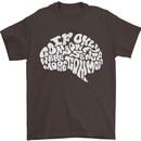 Common Sense Brain Funny Sarcasm Slogan Mens T-Shirt Cotton Gildan Dark Chocolate