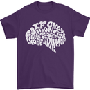 Common Sense Brain Funny Sarcasm Slogan Mens T-Shirt Cotton Gildan Purple