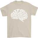 Common Sense Brain Funny Sarcasm Slogan Mens T-Shirt Cotton Gildan Sand