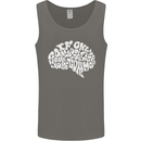 Common Sense Brain Funny Sarcasm Slogan Mens Vest Tank Top Charcoal