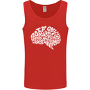 Common Sense Brain Funny Sarcasm Slogan Mens Vest Tank Top Red