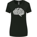 Common Sense Brain Funny Sarcasm Slogan Womens Wider Cut T-Shirt Black