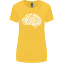 Common Sense Brain Funny Sarcasm Slogan Womens Wider Cut T-Shirt Yellow
