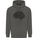 Common Sense Funny Sarcasm Brain Slogan Childrens Kids Hoodie Storm Grey