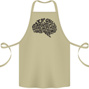 Common Sense Funny Sarcasm Brain Slogan Cotton Apron 100% Organic Khaki