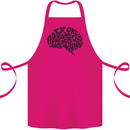 Common Sense Funny Sarcasm Brain Slogan Cotton Apron 100% Organic Pink