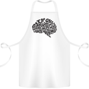 Common Sense Funny Sarcasm Brain Slogan Cotton Apron 100% Organic White