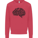 Common Sense Funny Sarcasm Brain Slogan Kids Sweatshirt Jumper Heliconia