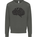 Common Sense Funny Sarcasm Brain Slogan Kids Sweatshirt Jumper Storm Grey