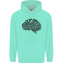 Common Sense Funny Sarcasm Brain Slogan Mens 80% Cotton Hoodie Peppermint