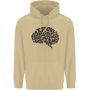 Common Sense Funny Sarcasm Brain Slogan Mens 80% Cotton Hoodie Sand