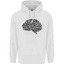 Common Sense Funny Sarcasm Brain Slogan Mens 80% Cotton Hoodie White
