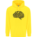 Common Sense Funny Sarcasm Brain Slogan Mens 80% Cotton Hoodie Yellow