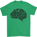 Common Sense Funny Sarcasm Brain Slogan Mens T-Shirt Cotton Gildan Irish Green