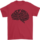 Common Sense Funny Sarcasm Brain Slogan Mens T-Shirt Cotton Gildan Red